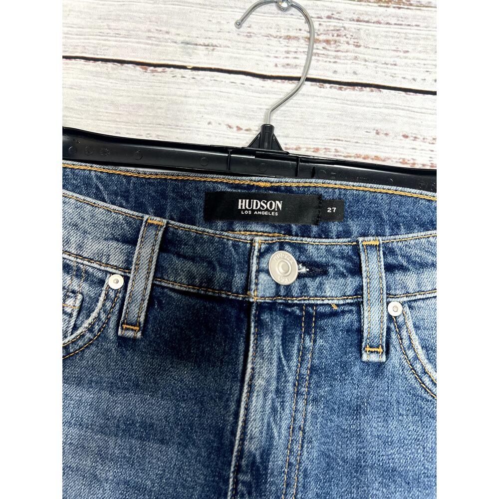 Hudson Jeans Blue Distressed Denim Shorts - Picture 3 of 4